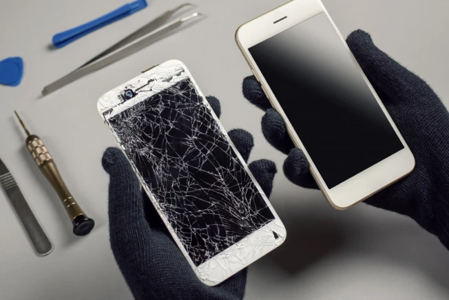 Troca de tela de celular
