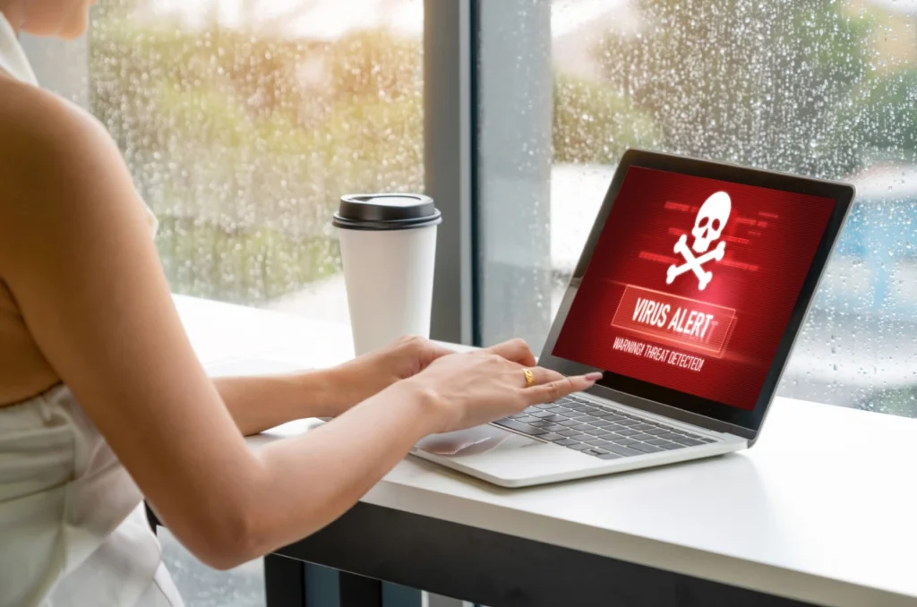 Notebook com virus Notebook com virus